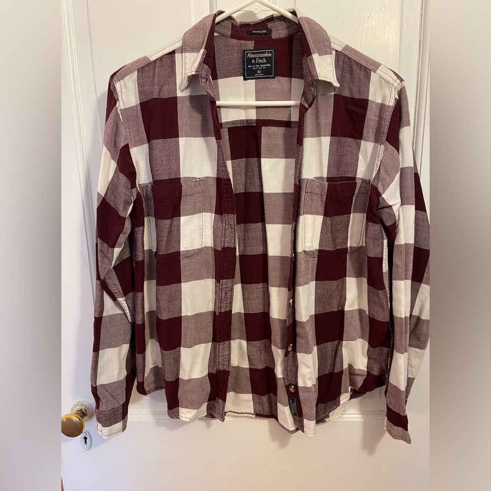EUC A&F boyfriend flannel